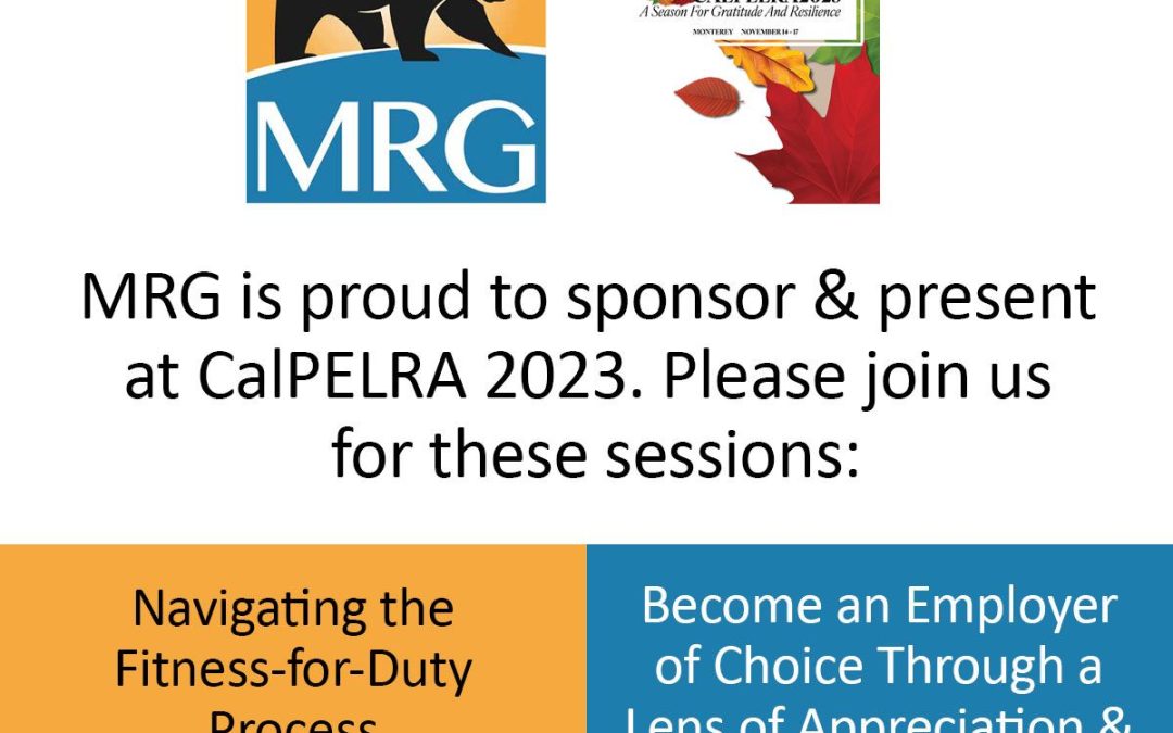 Proud to be a CALPELRA Sponsor and Presenters
