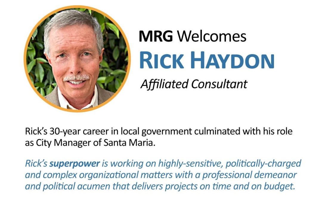 Welcome Rick Haydon