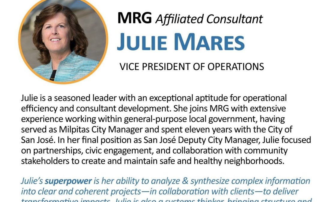 Announcing VP of Operations – Julie Mares